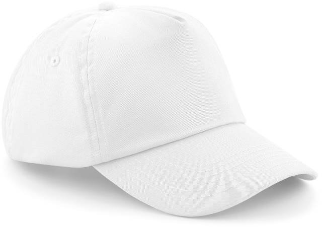 Beechfield Junior Original 5 Panel Cap – White
