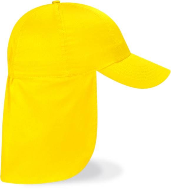 Beechfield Junior Legionnaire Style Cap – Yellow