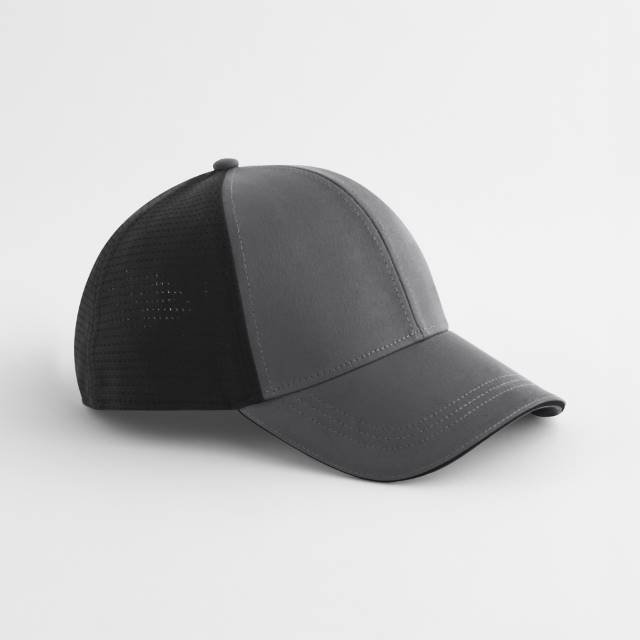 Beechfield Club Cap – Gunmetal Grey / Black