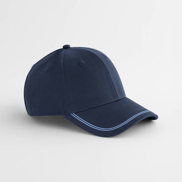 Beechfield Match Day Cap – Navy / Sky Blue