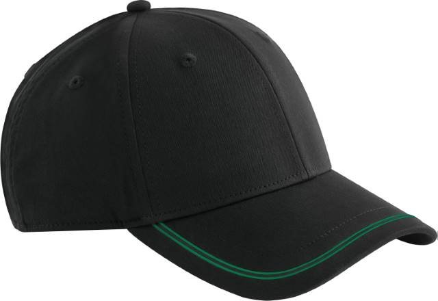 Beechfield Match Day Cap – Black / Kelly Green