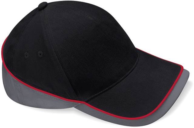 Beechfield Teamwear Competition Cap – Black / Graphite Grey