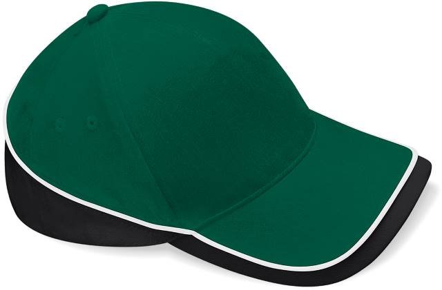 Beechfield Teamwear Competition Cap – Bottle Green / Black