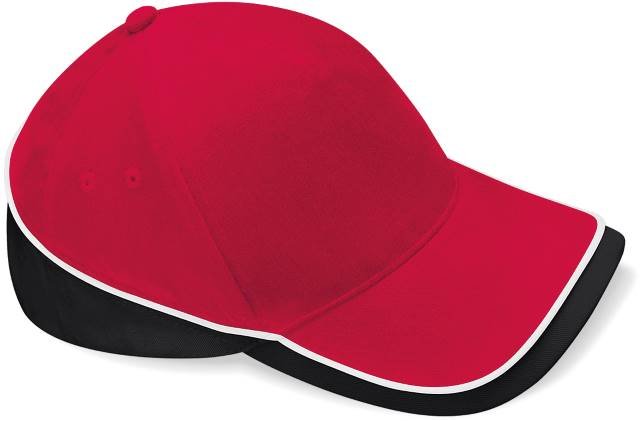 Beechfield Teamwear Competition Cap – Classic Red / Black