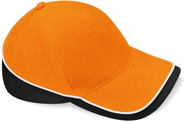Beechfield Teamwear Competition Cap – Orange / Black
