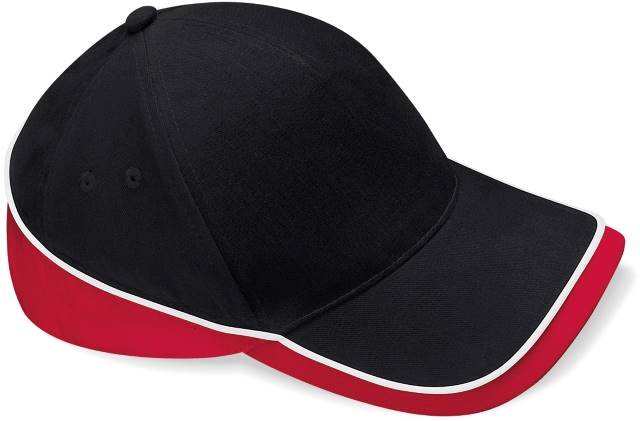 Beechfield Teamwear Competition Cap – Black / Classic Red
