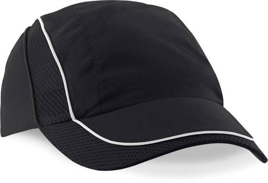 Beechfield Coolmax® Flow Mesh Cap – Black
