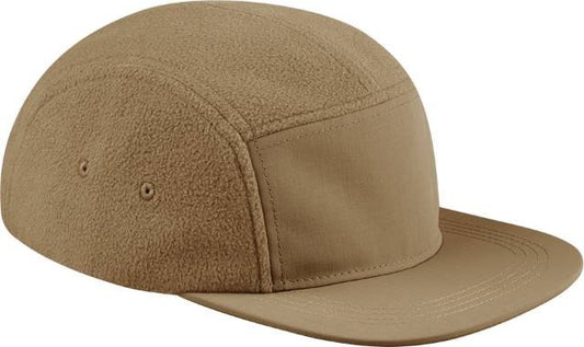 Beechfield Recycled Fleece Outdoor Camper Cap – Biscuit