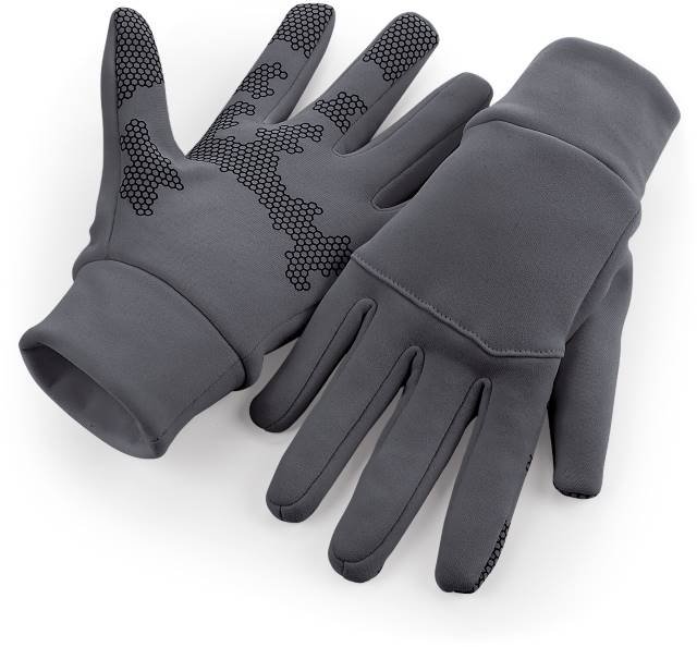Beechfield Softshell Sports Tech Gloves – Graphite Grey