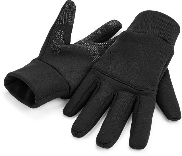 Beechfield Softshell Sports Tech Gloves – Black