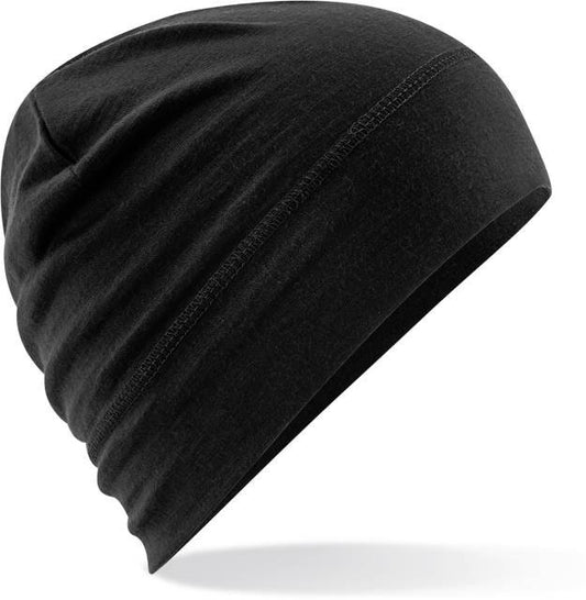 Beechfield Merino Beanie – Black