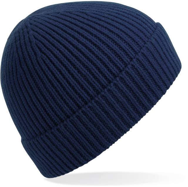 Beechfield Engineered Knit Ribbed Beanie – Oxford Navy