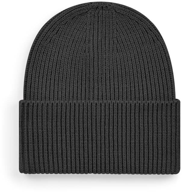 Beechfield Oversized Cuffed Beanie – Charcoal