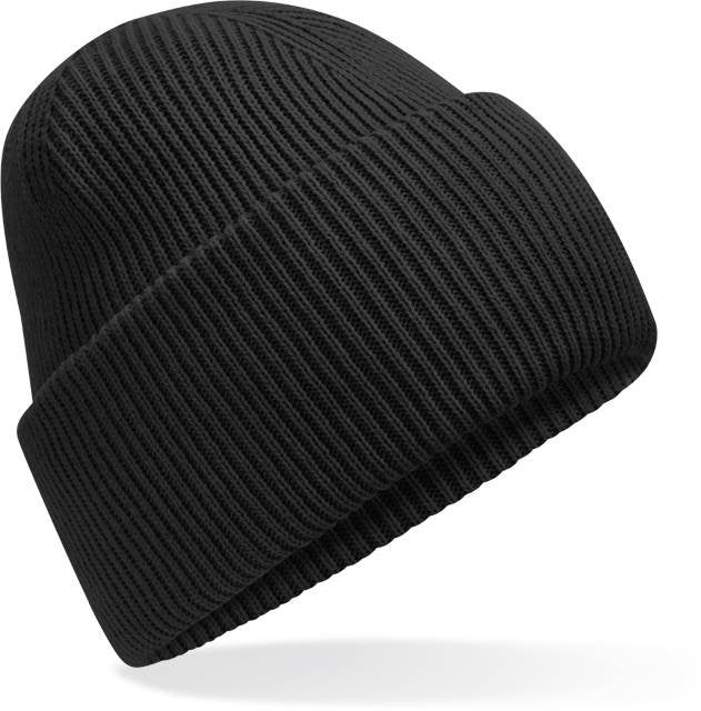 Beechfield Classic Engineered Deep Cuffed Beanie – Black