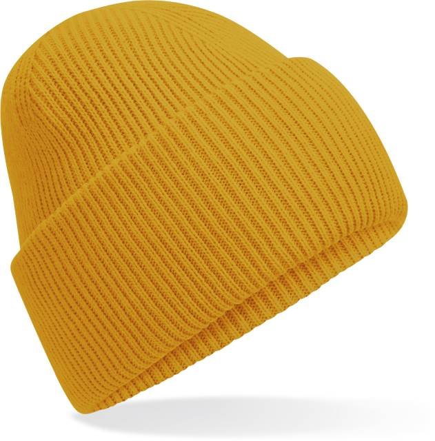 Beechfield Classic Engineered Deep Cuffed Beanie – Mustard