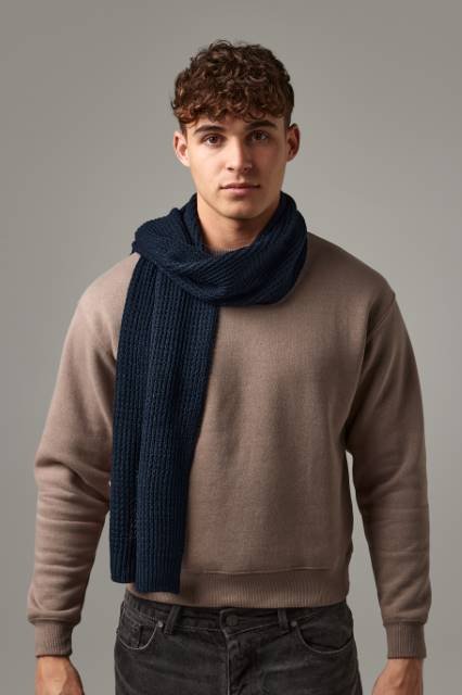 Beechfield Classic Waffle Knit Scarf