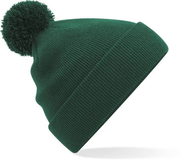 Beechfield Original Pom Pom Beanie – Bottle Green