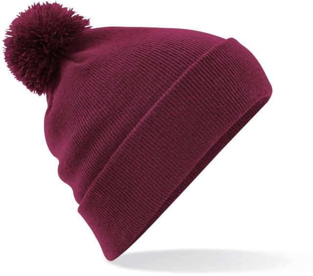 Beechfield Original Pom Pom Beanie – Burgundy
