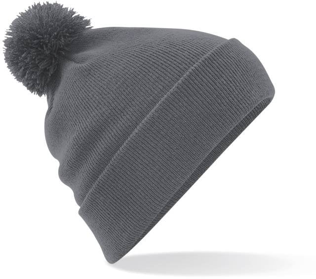 Beechfield Original Pom Pom Beanie – Graphite Grey