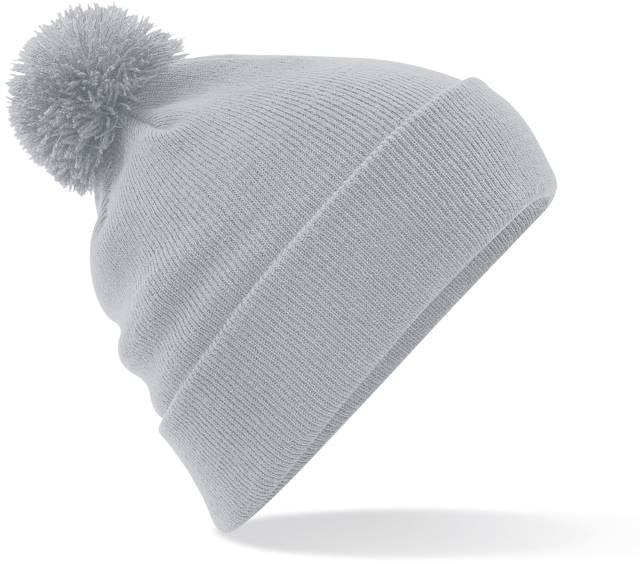 Beechfield Original Pom Pom Beanie – Light Grey