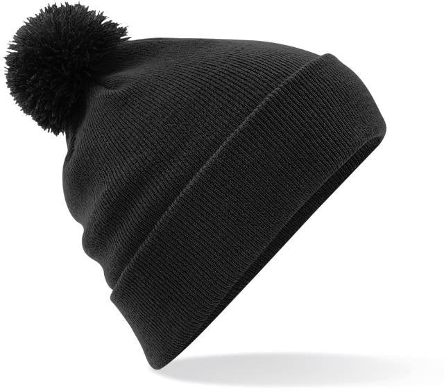 Beechfield Original Pom Pom Beanie – Black