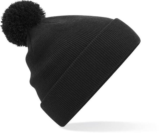 Beechfield Junior Original Pom Pom Beanie – Black