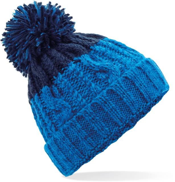 Beechfield Apres Beanie – Azure Blue / Oxford Navy