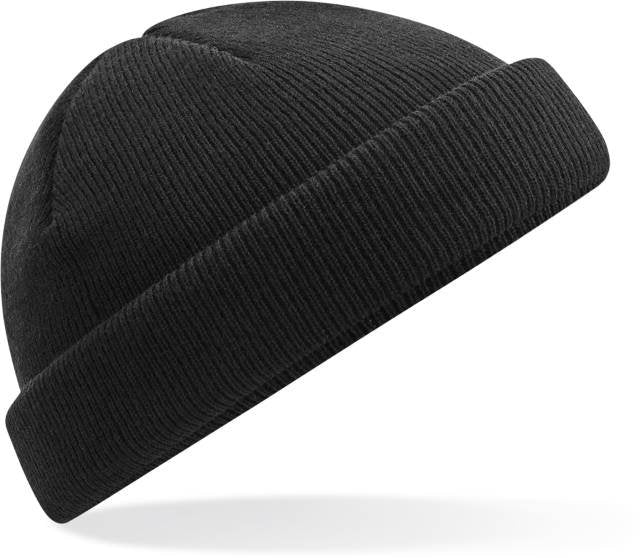 Beechfield Recycled Mini Fisherman Beanie – Black
