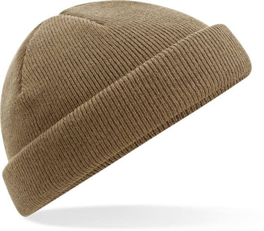 Beechfield Recycled Mini Fisherman Beanie – Biscuit