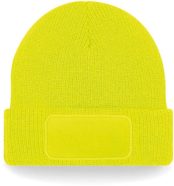 Beechfield Thinsulate™ Patch Beanie – Fluorescent Yellow