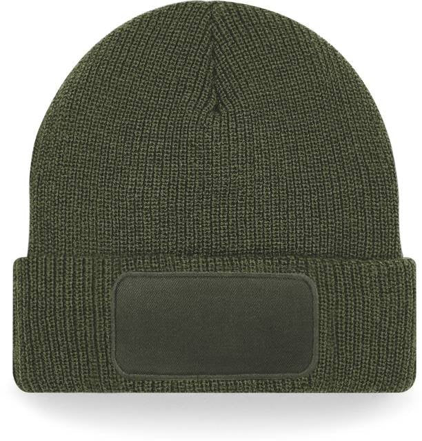 Beechfield Thinsulate™ Patch Beanie – Olive Green