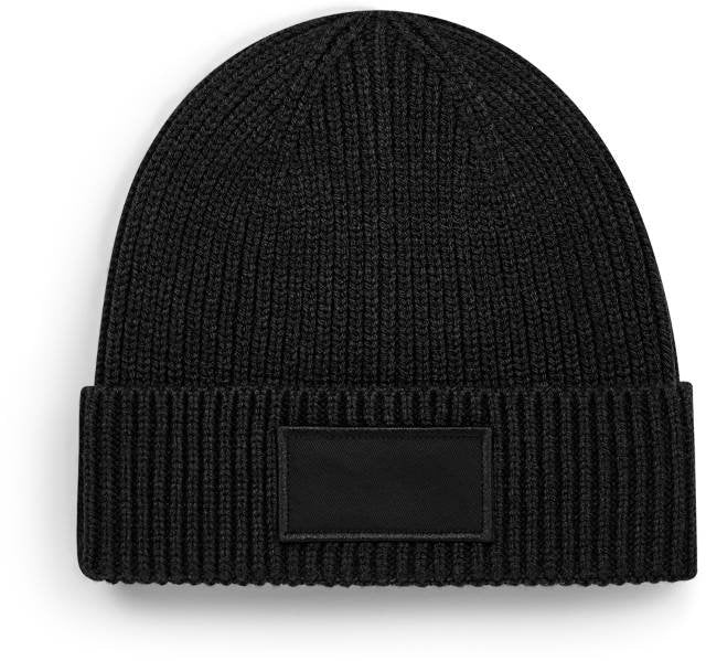 Beechfield Fashion Patch Beanie – Black
