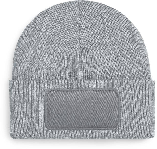 Beechfield Original Patch Beanie – Heather Grey