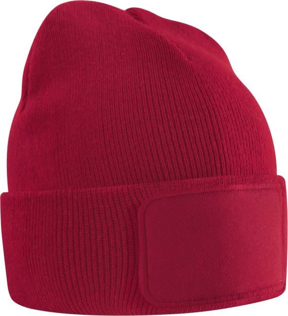 Beechfield Kids Original Patch Beanie – Classic Red