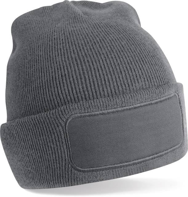 Beechfield Recycled Original Patch Beanie – Graphite Grey