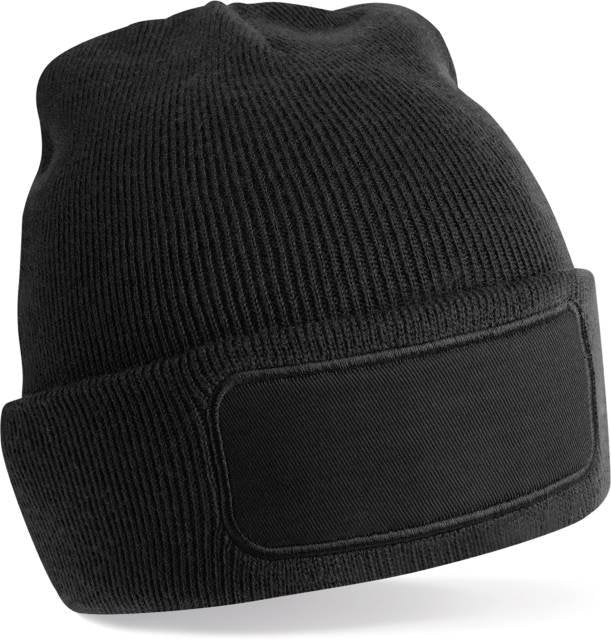 Beechfield Recycled Original Patch Beanie – Black