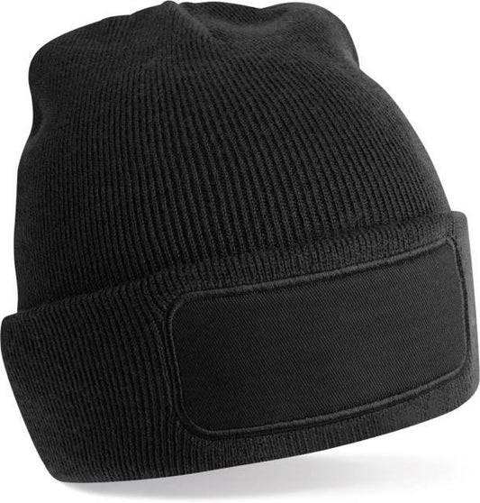 Beechfield Recycled Original Patch Beanie – Black