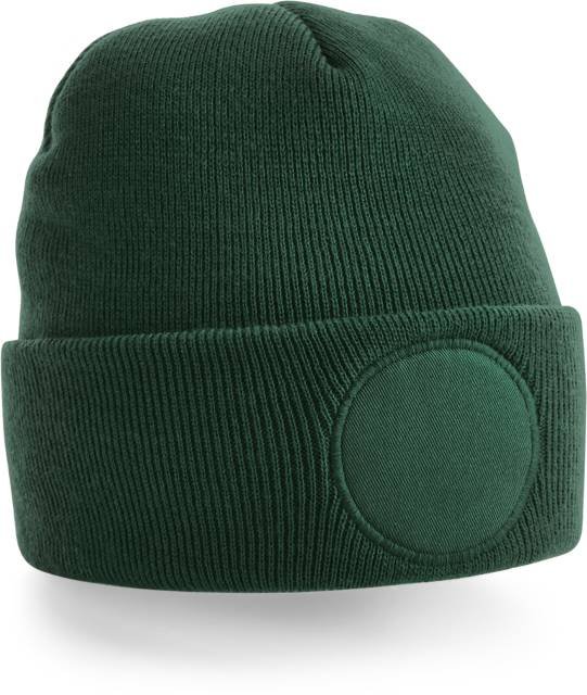 Beechfield Circular Patch Beanie – Bottle Green