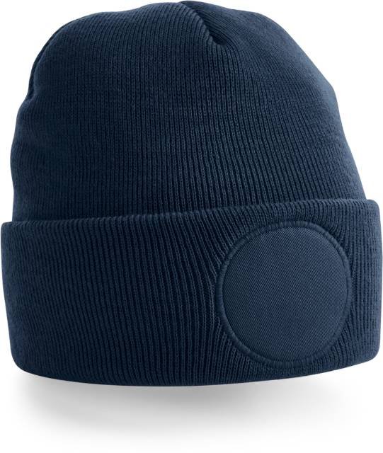 Beechfield Circular Patch Beanie – French Navy