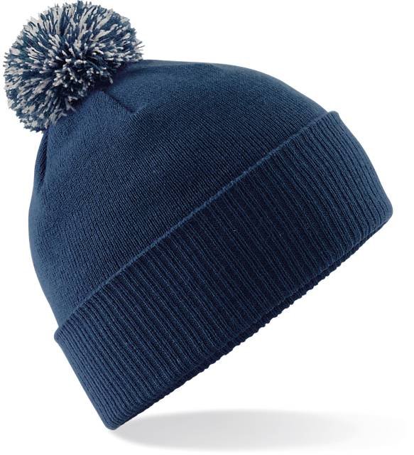 Beechfield Snowstar® Beanie – French Navy / Light Grey