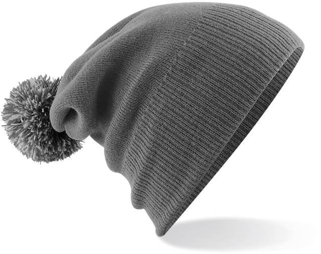 Beechfield Snowstar® Beanie – Graphite Grey / Light Grey