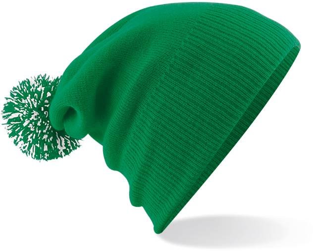 Beechfield Snowstar® Beanie – Kelly Green / White