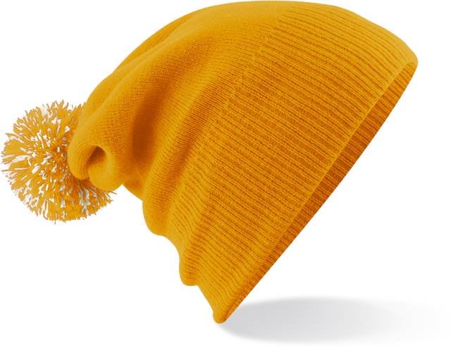 Beechfield Snowstar® Beanie – Mustard / Off White