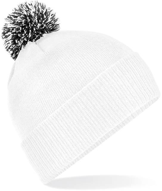 Beechfield Snowstar® Beanie – White / Black