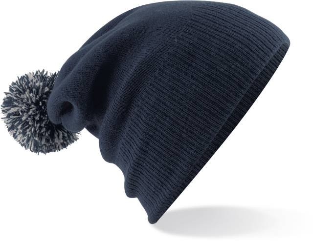 Beechfield Junior Snowstar® Beanie – French Navy / Light Grey