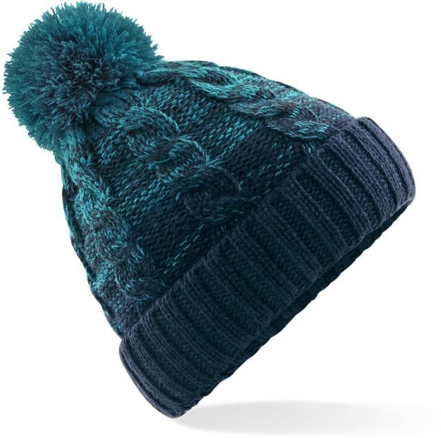 Beechfield Ombré Beanie – Teal / French Navy