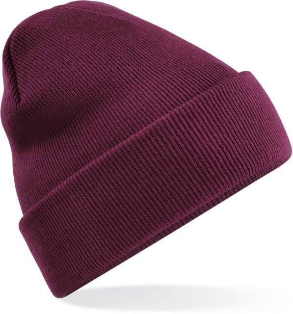 Beechfield Recycled Original Cuffed Beanie – Burgundy