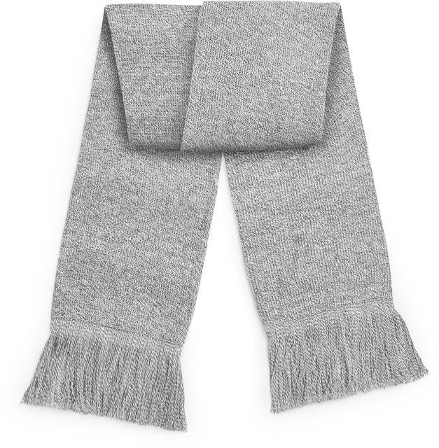 Beechfield Classic Knitted Scarf – Heather Grey