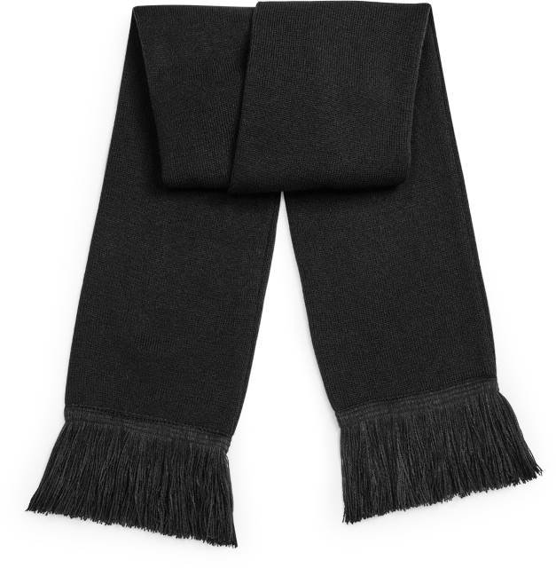 Beechfield Classic Knitted Scarf – Black