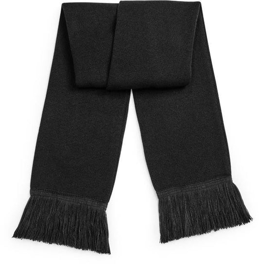 Beechfield Classic Knitted Scarf – Black